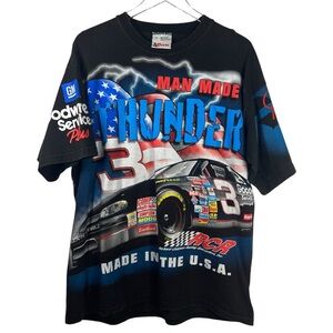 CHASE ATHENTICS DALE EARNHARD #3 Man Made Thunder XL Black T-Shirt Short Sleeve